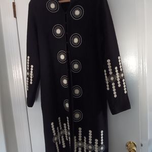 Women's new decorative designer sweater coat